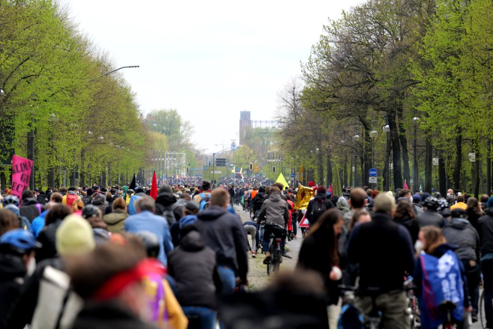MyGruni 1st may demonstration Berlin 2021 Großer Stern to Grunewald 26