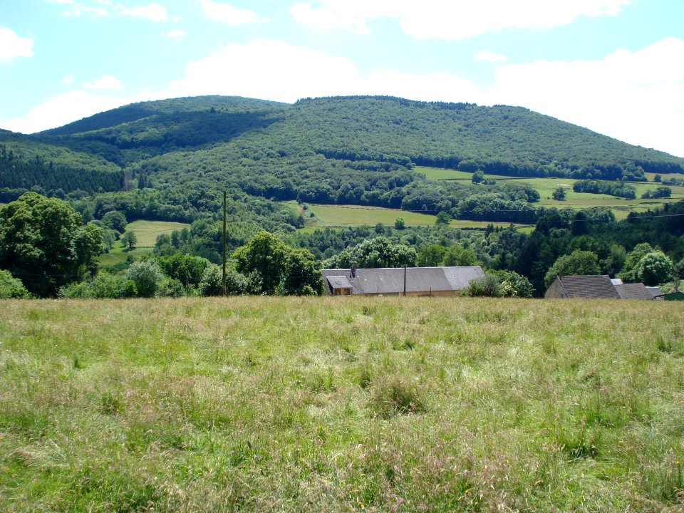Mont Beuvray, vue du nord
