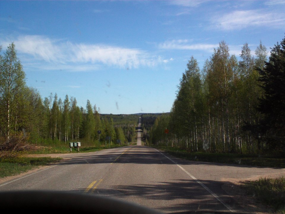 National road 506 towards Juuka