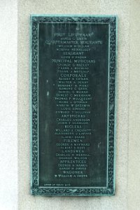 Names - Spanish-American War Monument by Melzar Hunt Mosman - Leominster, Massachusetts - DSC06199
