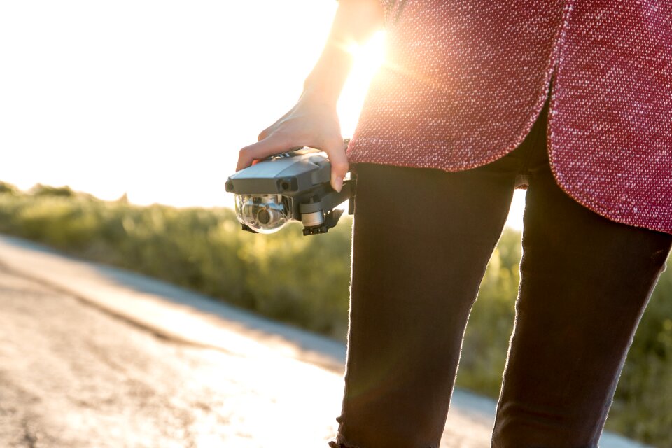Photographer outdoor sunlight