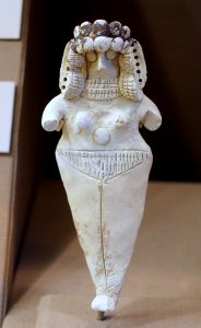 Nude female figurine, Tell Asmar, Trench D, Isin-Larsa period, 2000-1800 BC, baked clay - Oriental Institute Museum, University of Chicago - DSC07296