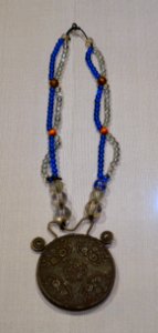 Necklace, Ainu, Hokkaido, 1800s AD, glass - Tokyo National Museum - Ueno Park, Tokyo, Japan - DSC09065