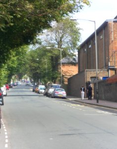 Northward view along Sutherland Road, Brighton (August 2013)