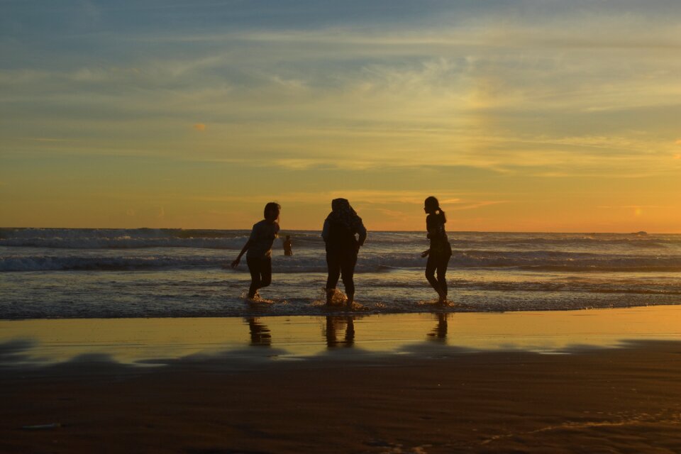 Beach happy vacation