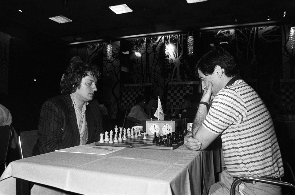 Ohra-Schaaktoernooi zevende ronde Timman tegen Ljubojevic, Bestanddeelnr 933-7171