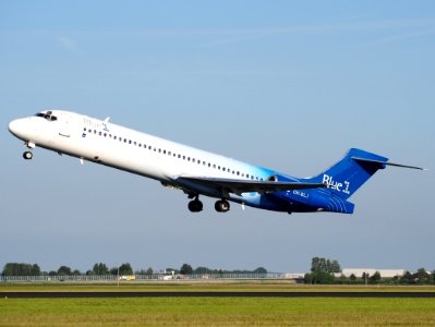 OH-BLJ Blue1 Boeing 717-23S - cn 55065, takeoff from Schiphol (AMS - EHAM), The Netherlands, 16may2014, pic-4