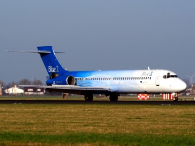 OH-BLG Blue1 Boeing 717-2CM - cn 55059 landing on Schiphol, pic-2 photo