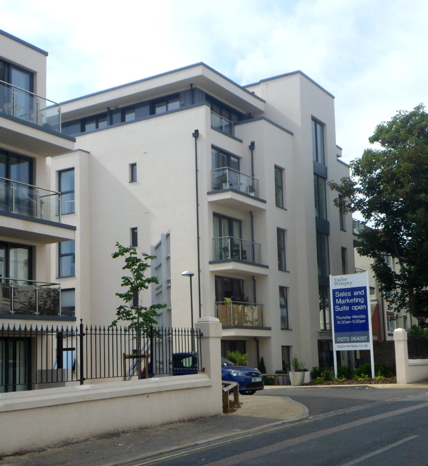 New Flats at former Royal Alexandra Children's Hospital, Dyke Road, West Hill, Brighton (July 2014)