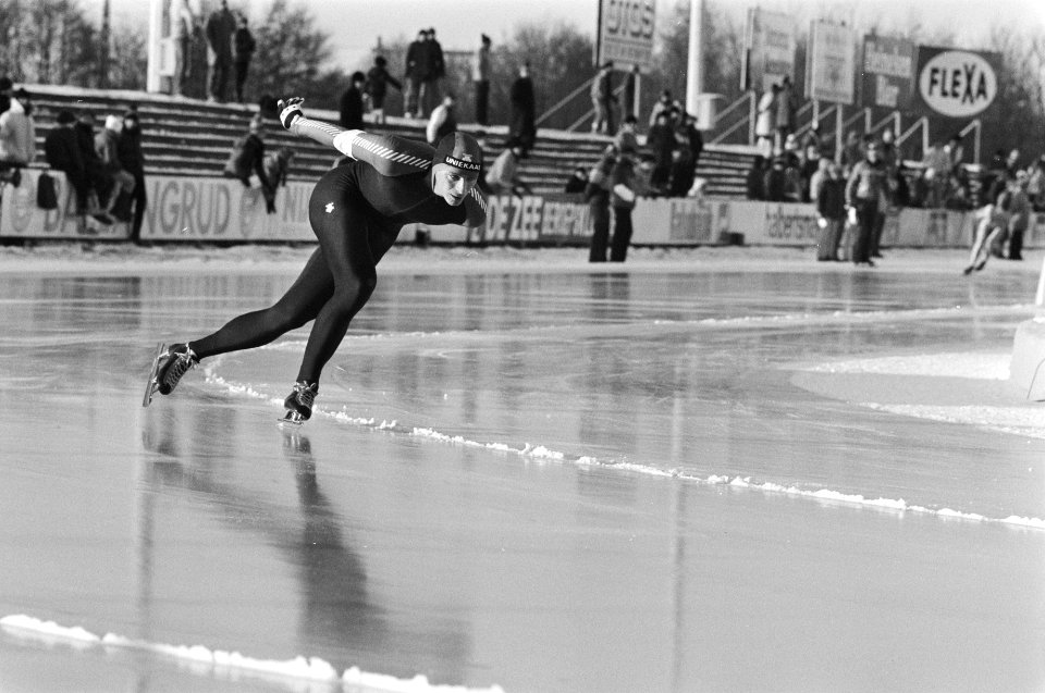 Nederlandse kampioenschappen schaatsen heren allround in Heerenveen. Frits Schal, Bestanddeelnr 931-9025