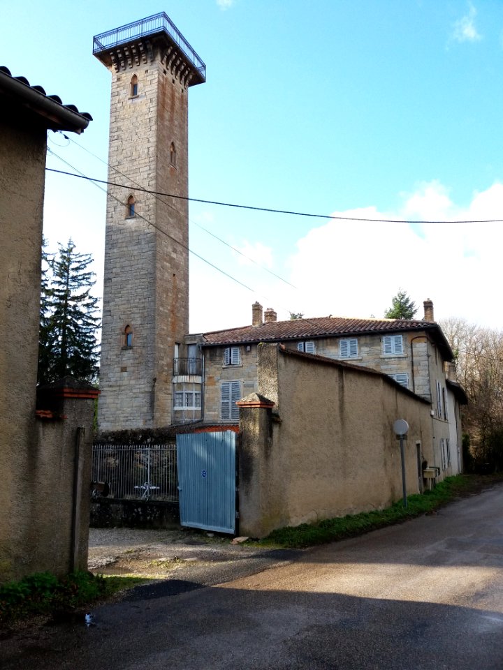 Neyron - Chemin de Sermenaz, tour de Sermenaz (1)