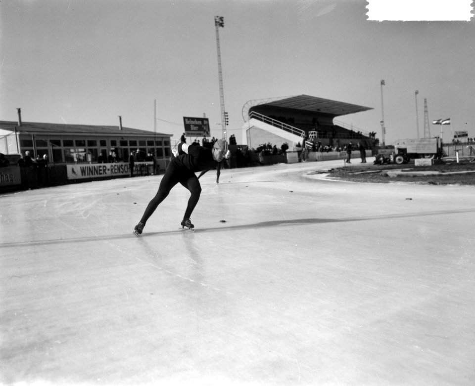 Nederlandse kampioenschappen schaatsen heren allround in Deventer Peter Nottet , Bestanddeelnr 916-1472