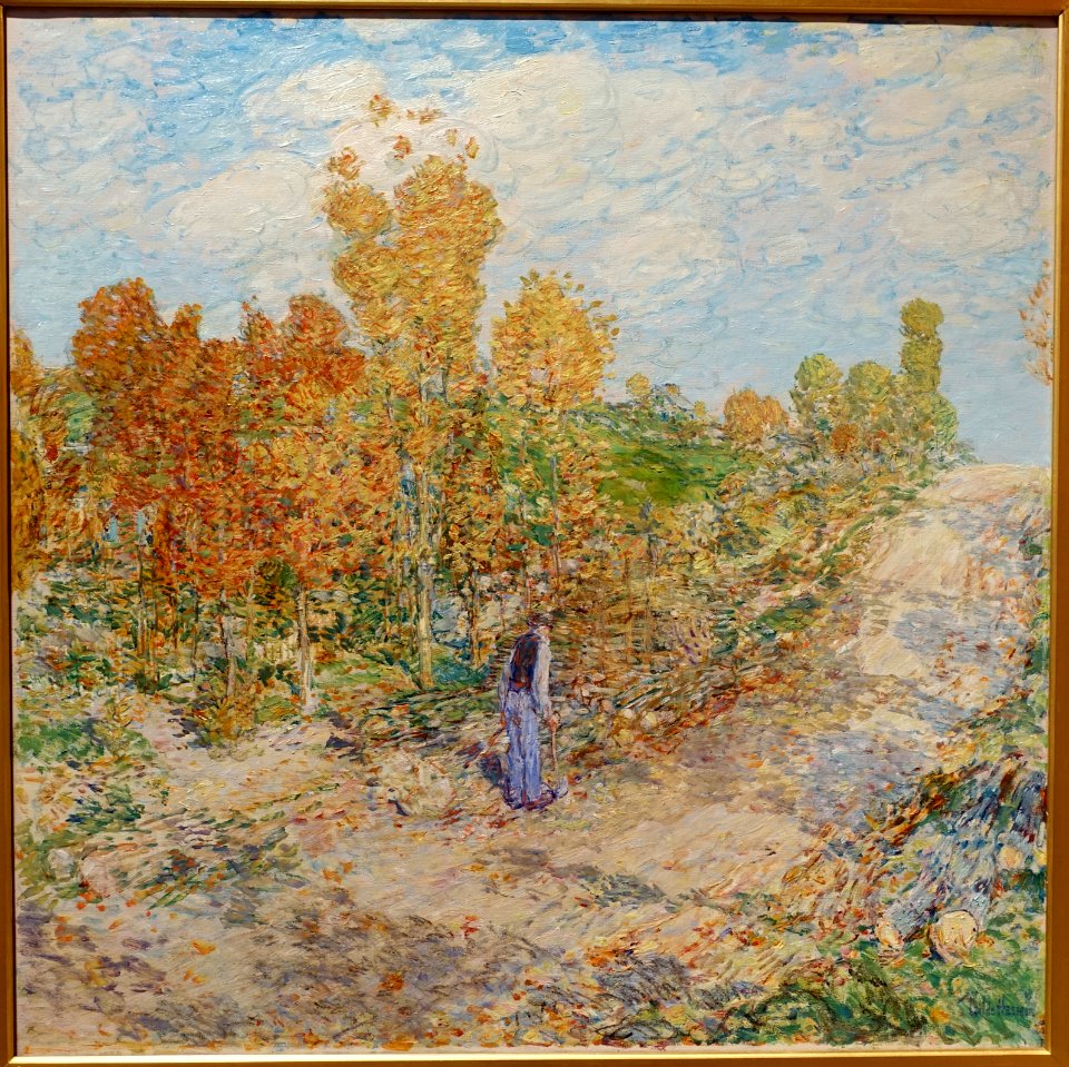 New England Road by Childe Hassam, c. 1902, oil on canvas - Portland Art Museum - Portland, Oregon - DSC08724