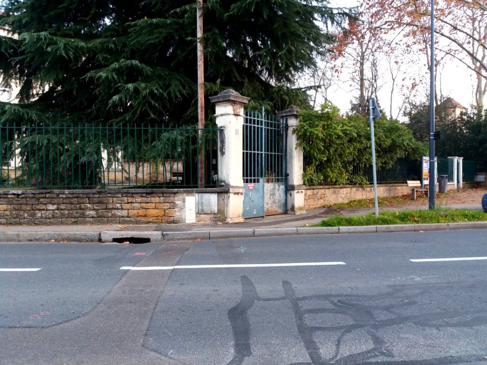 Neuville-sur-Saône - Rue Pierre Dugelay - Portail au numéro 8