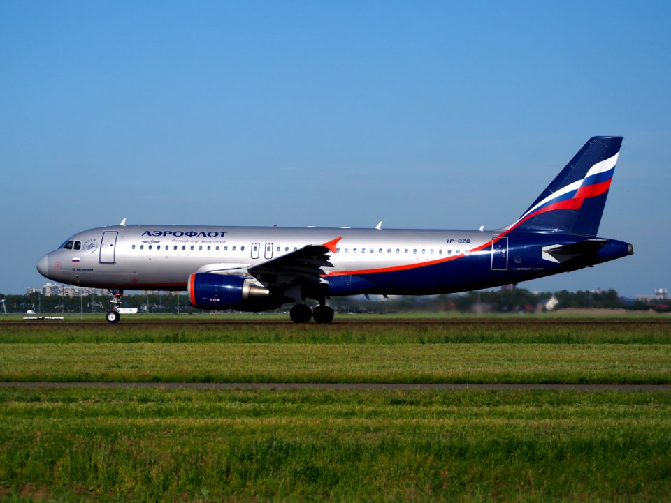 VP-BZQ Aeroflot - Russian Airlines Airbus A320-214 takeoff from Schiphol (AMS - EHAM), The Netherlands, 11june2014, pic-3