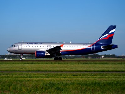 VP-BZQ Aeroflot - Russian Airlines Airbus A320-214 takeoff from Schiphol (AMS - EHAM), The Netherlands, 11june2014, pic-3 photo