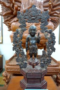 Newly-born Sakyamuni, Vietnam, 19th century AD, lacquered wood - - Museum of Vietnamese History - Ho Chi Minh City - DSC06021