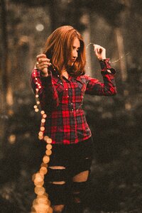 Ripped jeans outdoor string