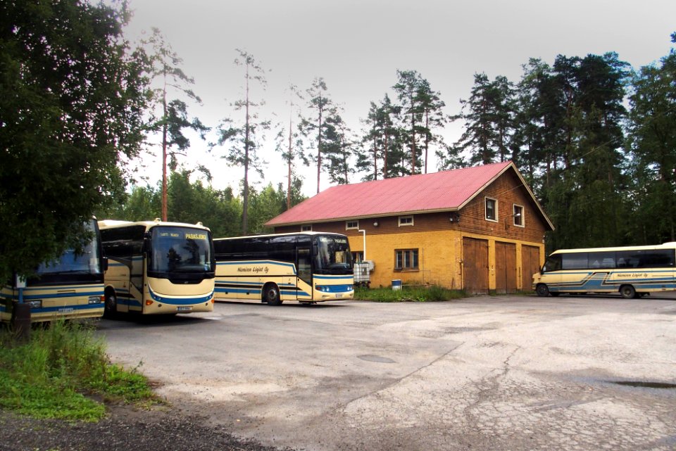 Niemen Linjat Oy bus depot in Padasjoki Finland