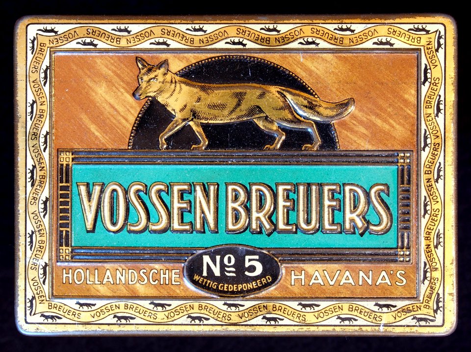 Vossen Beuers No 5sigarenblikje