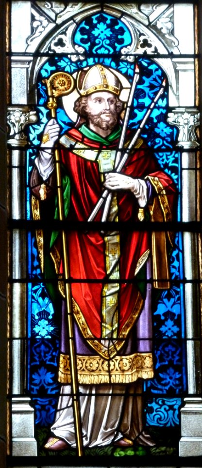 Vitrail de Saint Blaise (église de Sarrewerden)