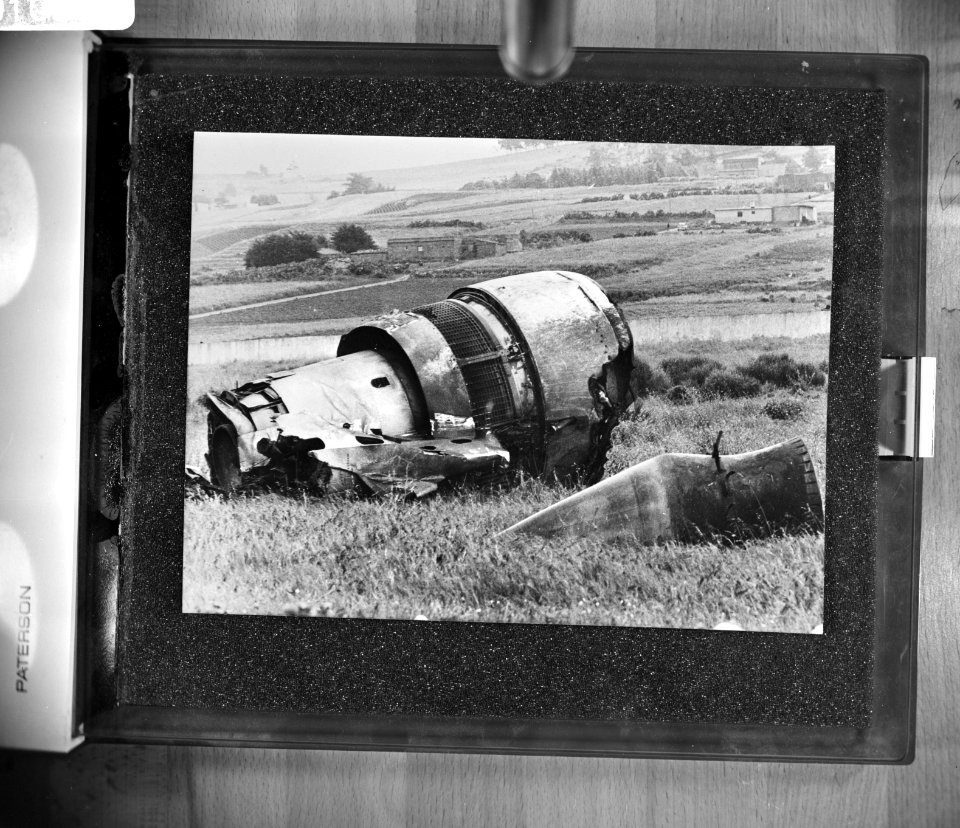 Vliegtuigmotor van één van de verongelukte jumbojets, Bestanddeelnr 929-1008