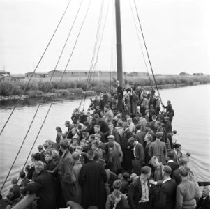 Vrijwilligers helpen de boeren in de Noordoostpolder, Bestanddeelnr 900-5631