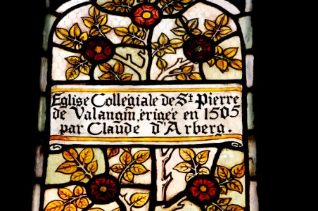 Vitrail de la collégiale de valangin