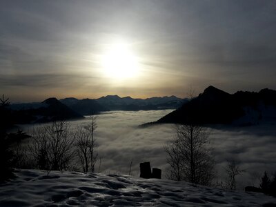 Snow mood fog