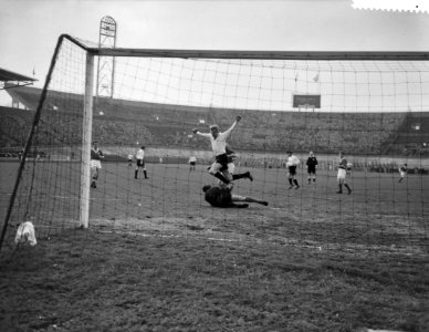 Voorlopig Nederlands elftal Sofia 1-2, in het Olympisch stadion te Amsterdam, Bestanddeelnr 909-4610
