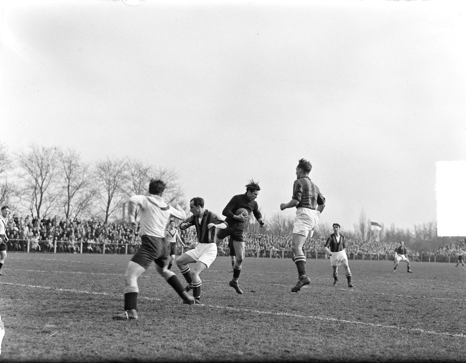 VSV tegen Blauw-Wit 0-1 Van Raalte Kuil Mesman voetbal, Bestanddeelnr 904-4710