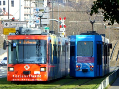 Würzburg, GT-N und GT E an der Luitpoldstraße
