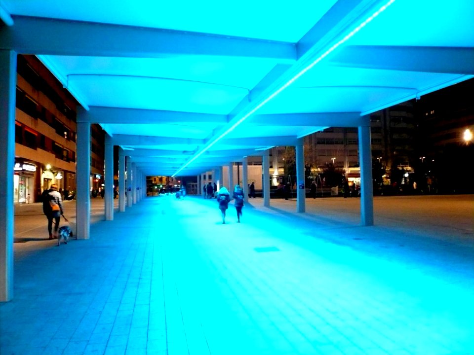 Vitoria - Plaza de Santa Bárbara, nocturno 1
