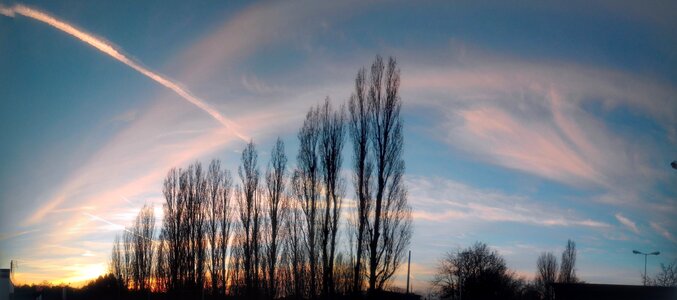 Clouds sun abendstimmung photo