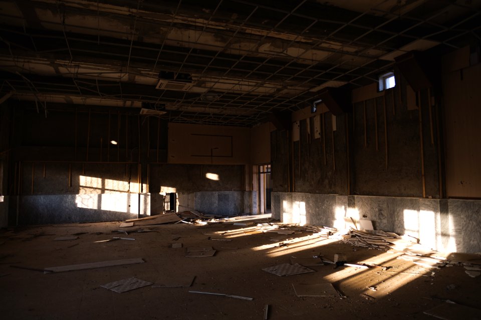 Views in July of 2019 in, from, and around the main institute in Shingal (Sinjar) after war with the Islamic State 02