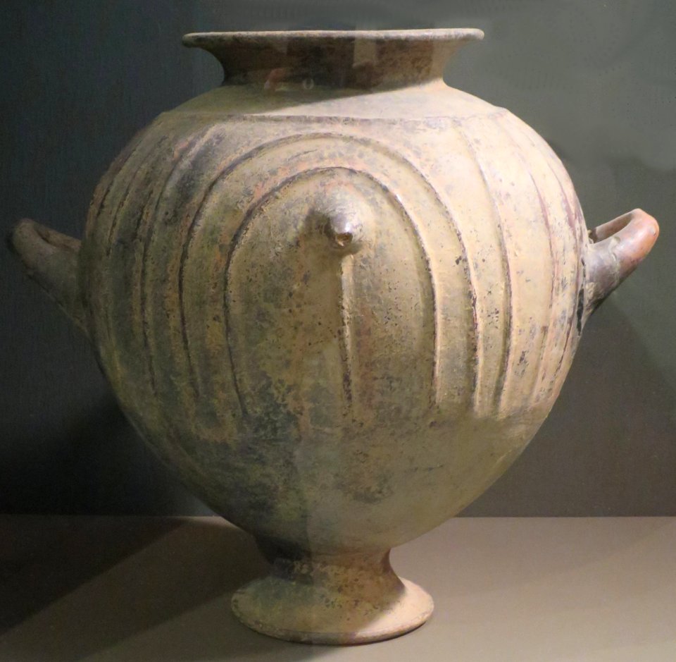 Vulci jar-type urn, Etruscan, c. 700-600 BCE, Dayton Art Institute