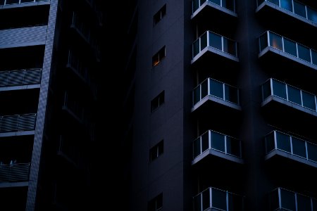 Views at twilight in April of 2019 around the Minami Senju neighborhood in Tokyo 06