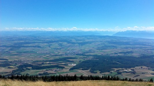 Vue sur la Suissse depuis le Suchet