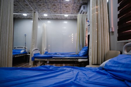 Views of the emergency room of the recently renovated hospital in April of 2019 the city center of Shingal 02