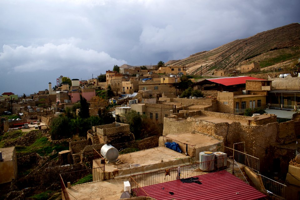 View over the hillside of alQosh