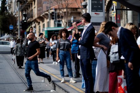 Views along Jaffa street in October of 2019 during the Sukkot holiday 27