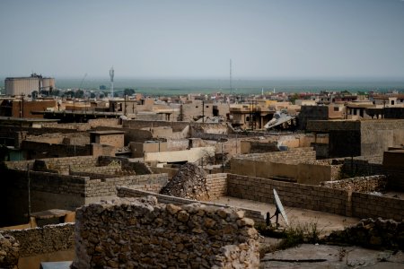 Views around the old downtown area in April of 2019 in the city center of Shingal 10