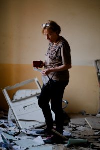Views around the ruined ID card office in Shingal in April of 2019, following war with the Islamic State 10