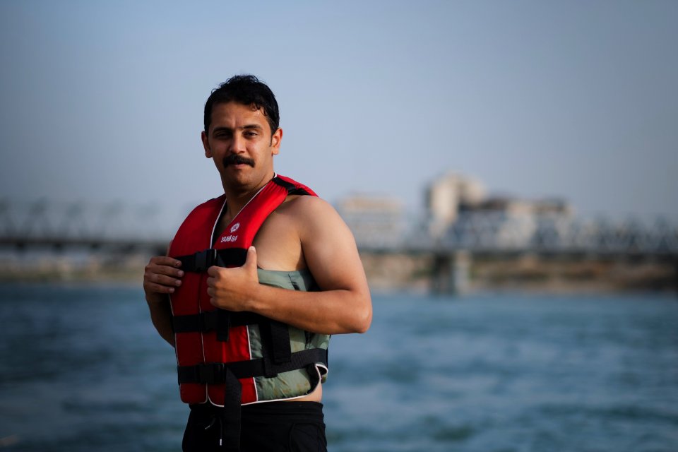 Views along the river Tigris in Mosul in 2019 when Moslawis go during the summer to cool down 07