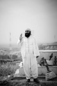 Views in May 2019 at the reconstruction of the Ezidi Shrine of Maawi overlooking Shingal, following the shrine's destruction by the Islamic State 24