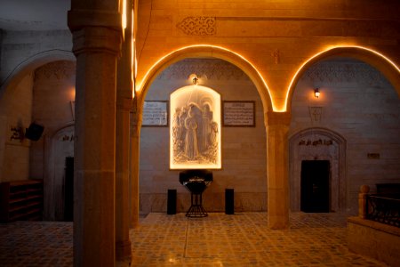 Views of the Der Mar Mattai (the Monastery of Saint Matthew) at night 02