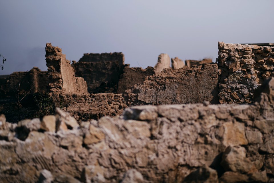 Views of the Ezidi village Hardan in Sinjar District, burned in 2019 in the summer fires 07