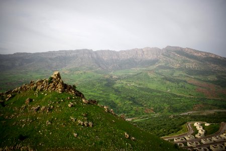 Views of the abandoned resort development behind Bekhma Dam 06