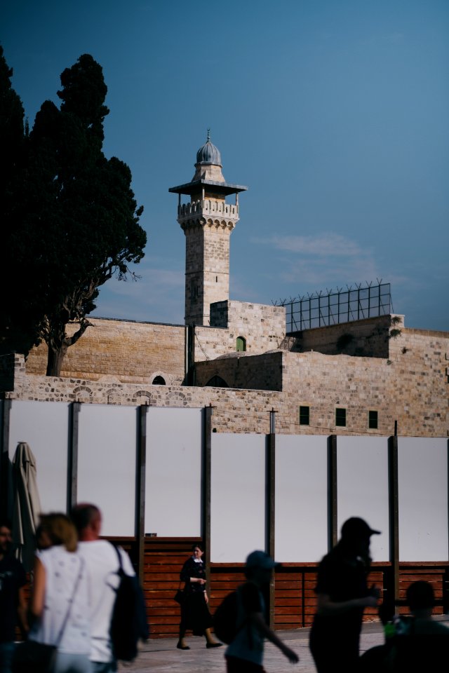 Views in October of 2019 toward the Temple Mount and the Western Wall in the Old City of Jerusalem 40