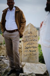 Views in May 2019 at the reconstruction of the Ezidi Shrine of Maawi overlooking Shingal, following the shrine's destruction by the Islamic State 35